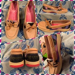 Sperry Top Siders boat shoes.